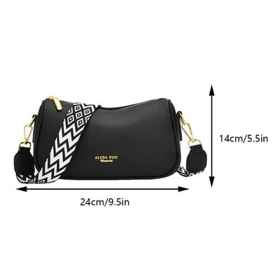 Naiste nahast õlakott Kitarri rihmad Trendikas Cluth käekott Juhuslik mitmekülgne kandekott Padi kott Tüdrukute ostukott