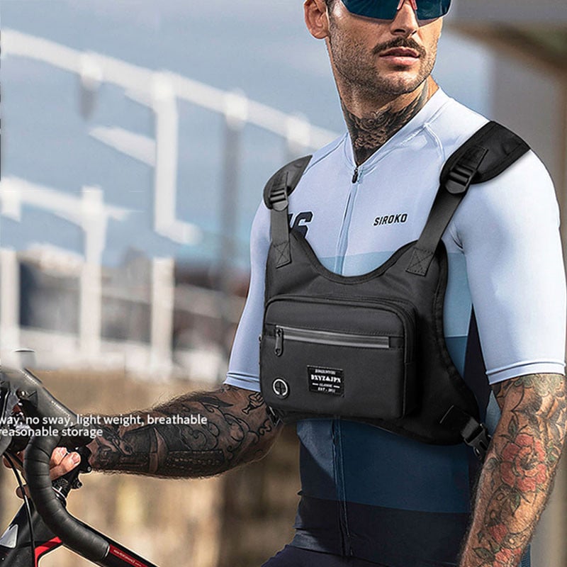 Módne taktické náprsné tašky pre ženy Funkčná hip hopová vesta Bullet Streetwear Tašky Unisex Čierna náprsná taška Nylonová pásová taška