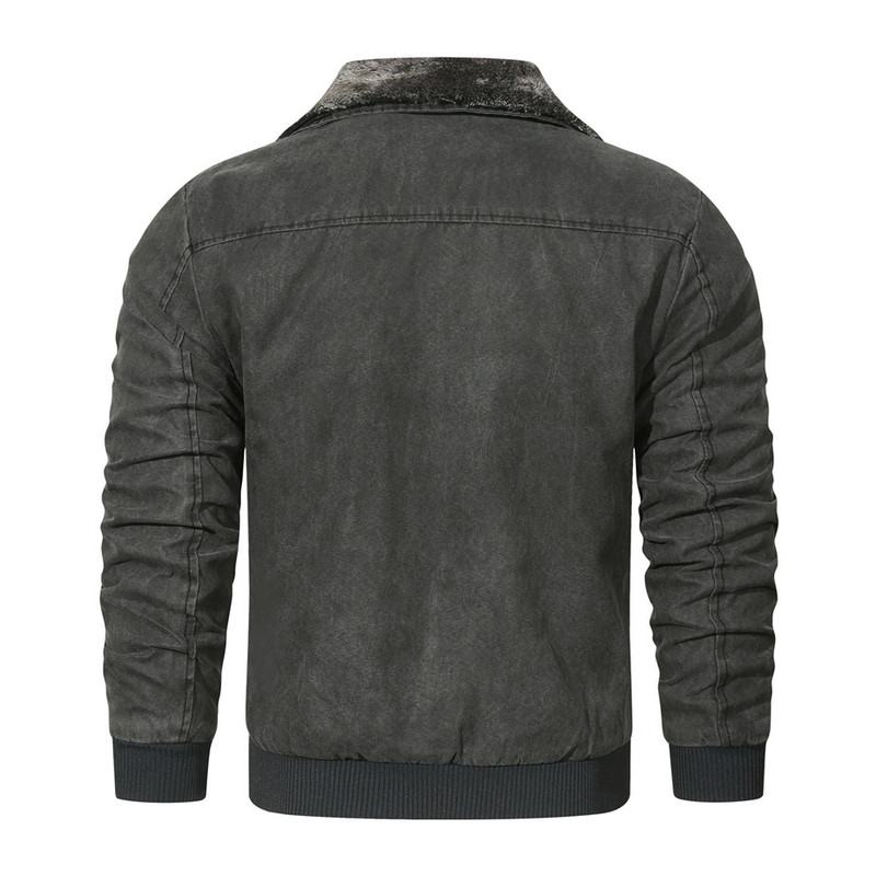 Φθινοπωρινό χειμωνιάτικο τζάκετ Ανδρικά γούνινα μπουφάν Tactical Military Jackets Παλτό Plus Size 5XL Fashion Casual Ανδρικά