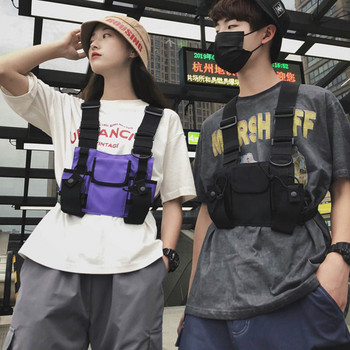 Functional Tactical Woman Chest Rig Bag Trend Hip Hop Γιλέκο Streetwear Τσάντες Τσάντες στήθους Ποιότητα Oxford Πανί Unisex Πακέτο μέσης 896