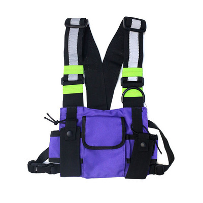 Functional Tactical Woman Chest Rig Bag Trend Hip Hop Γιλέκο Streetwear Τσάντες Τσάντες στήθους Ποιότητα Oxford Πανί Unisex Πακέτο μέσης 896