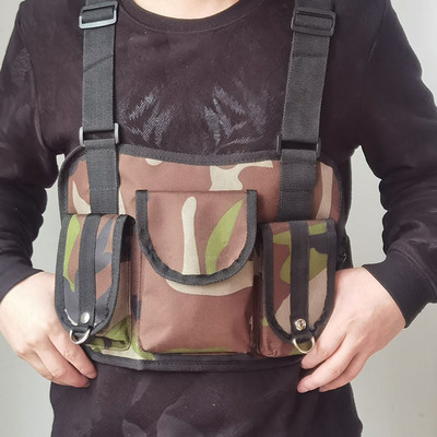 Functional Tactical Woman Chest Rig Bag Trend Hip Hop Γιλέκο Streetwear Τσάντες Τσάντες στήθους Ποιότητα Oxford Πανί Unisex Πακέτο μέσης 896