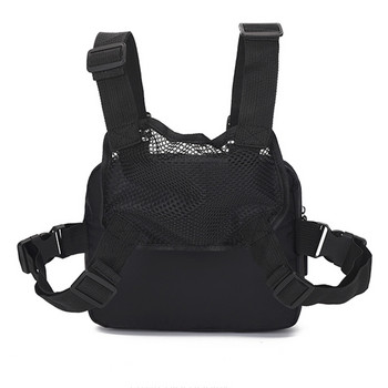 Λειτουργική Tactical Chist Rig Bag για Γυναικεία Fashion Bullet Hip Hop Γιλέκο Streetwear Τσάντα Casual Waist Packs Unisex Μαύρη τσάντα στήθους