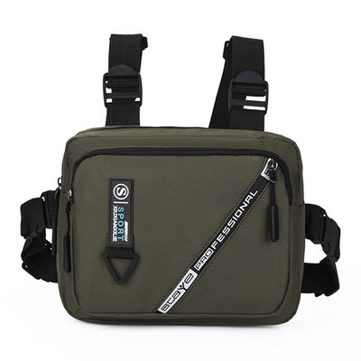 Λειτουργική Tactical Chist Rig Bag για Γυναικεία Fashion Bullet Hip Hop Γιλέκο Streetwear Τσάντα Casual Waist Packs Unisex Μαύρη τσάντα στήθους