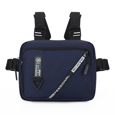 Λειτουργική Tactical Chist Rig Bag για Γυναικεία Fashion Bullet Hip Hop Γιλέκο Streetwear Τσάντα Casual Waist Packs Unisex Μαύρη τσάντα στήθους