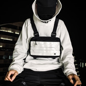 Λειτουργική τακτική τσάντα στήθους για γυναίκα μόδας σφαίρα Hip hop γιλέκο Streetwear Τσάντα μέσης Unisex Πορτοφόλι τσάντα στήθους εξωτερικού χώρου