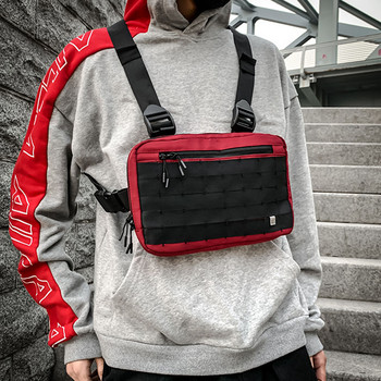 Функционална тактическа чанта за гърди за жени Fashion Bullet Hip Hop Vest Streetwear чанта Waist Pack Unisex Outdoor Chest Rig Bag Портмоне