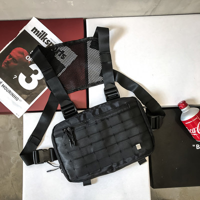 Λειτουργική τακτική τσάντα στήθους για γυναίκα μόδας σφαίρα Hip hop γιλέκο Streetwear Τσάντα μέσης Unisex Πορτοφόλι τσάντα στήθους εξωτερικού χώρου