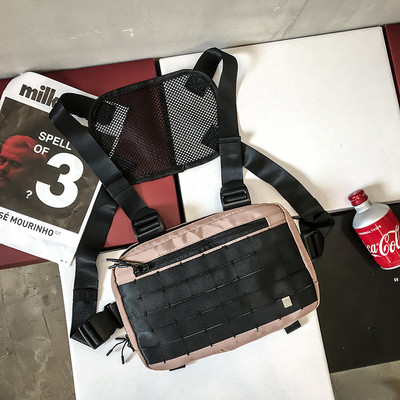 Λειτουργική τακτική τσάντα στήθους για γυναίκα μόδας σφαίρα Hip hop γιλέκο Streetwear Τσάντα μέσης Unisex Πορτοφόλι τσάντα στήθους εξωτερικού χώρου