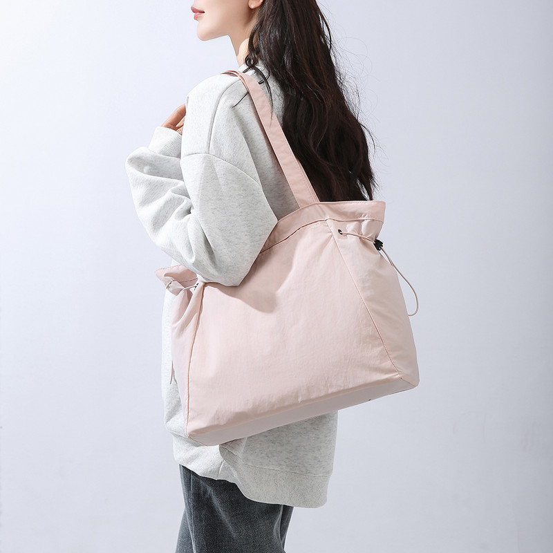 Μεγάλη γυναικεία τσάντα ώμου με κορδόνι τσάντα τσάντα στο πλάι Cinch μόδας τσάντα τσάντα Ελαφρύ τσαντάκι κολεγιακής τσάντα βιβλίου