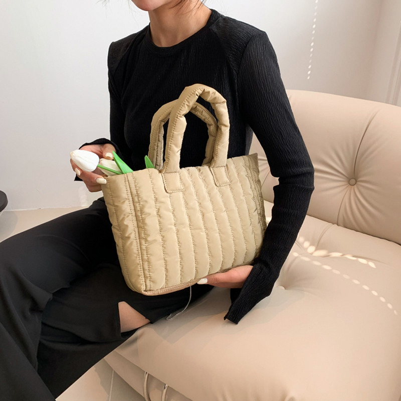 Genți tote noi pentru dama, roz, de mare capacitate, din bumbac, căptușită, de culoare solidă, ocazională, de umăr, de lux, simplă, elegantă.