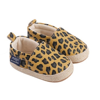 2023-08-10 Lioraitiin 0-18M Baby Girls Shoes Leopard Print Slip on Flats Casual Walking παπούτσια για νεογέννητο βρέφος