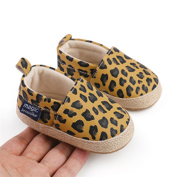2023-08-10 Lioraitiin 0-18M Baby Girls Shoes Leopard Print Slip on Flats Casual Walking παπούτσια για νεογέννητο βρέφος