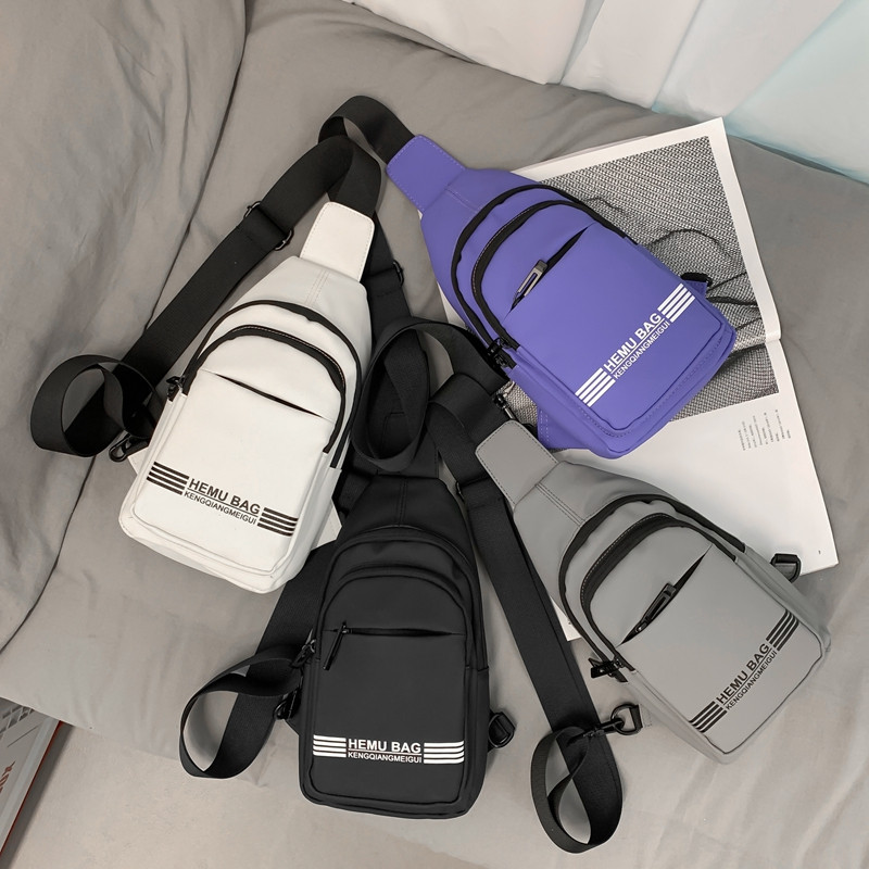 Geantă de piept hip hop în stil de stradă Tendință la modă Genți de umăr pentru femei Pachete de piept unisex de înaltă calitate.