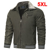 Φθινοπωρινό χειμωνιάτικο τζάκετ Ανδρικά γούνινα μπουφάν Tactical Military Jackets Παλτό Plus Size 5XL Fashion Casual Ανδρικά