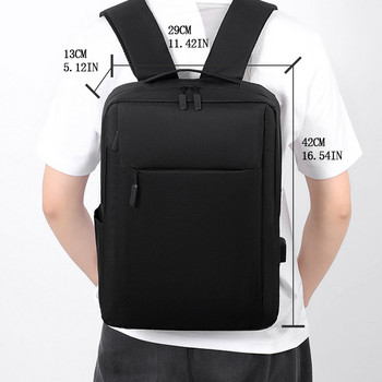 Бизнес раница за мъже и жени Многофункционални водоустойчиви чанти за лаптоп с USB зареждане Найлонова ежедневна раница Ученическа чанта