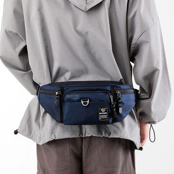 Ανδρικές τσάντες ώμου Nylon πακέτα μέσης Sling bag Crossbody Outdoor Sport Shoulder Fanny Πακέτο στήθους Αδιάβροχη τσάντα Messenger Bolsa