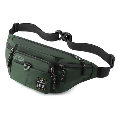 Ανδρικές τσάντες ώμου Nylon πακέτα μέσης Sling bag Crossbody Outdoor Sport Shoulder Fanny Πακέτο στήθους Αδιάβροχη τσάντα Messenger Bolsa