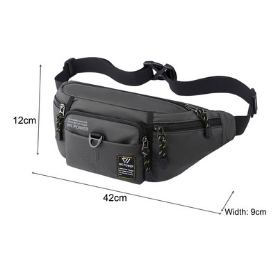 Ανδρικές τσάντες ώμου Nylon πακέτα μέσης Sling bag Crossbody Outdoor Sport Shoulder Fanny Πακέτο στήθους Αδιάβροχη τσάντα Messenger Bolsa