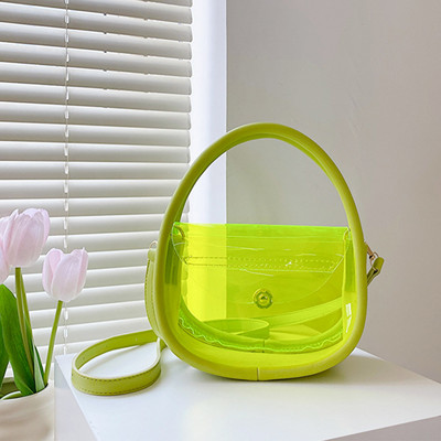 Διάφανη τσάντα χιαστί λέιζερ για γυναίκες Μίνι τσάντα ώμου Μίνι τσάντα τσάντα τσάντα τσάντα τσάντα τσάντα τσάντα τσάντα με χρώμα καραμέλα