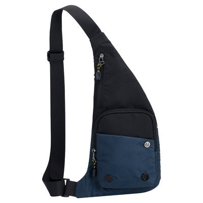 Ανδρική τσάντα στήθους Αντικλεπτική νάιλον τσάντα ώμου Αδιάβροχη σφεντόνα Daypack Μικρό φερμουάρ για ταξίδι πεζοπορία για αθλητική ποδηλασία για εξωτερικούς χώρους