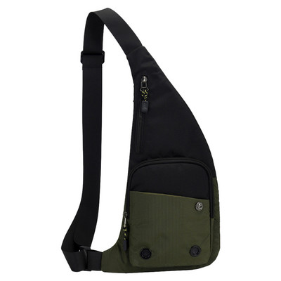 Ανδρική τσάντα στήθους Αντικλεπτική νάιλον τσάντα ώμου Αδιάβροχη σφεντόνα Daypack Μικρό φερμουάρ για ταξίδι πεζοπορία για αθλητική ποδηλασία για εξωτερικούς χώρους