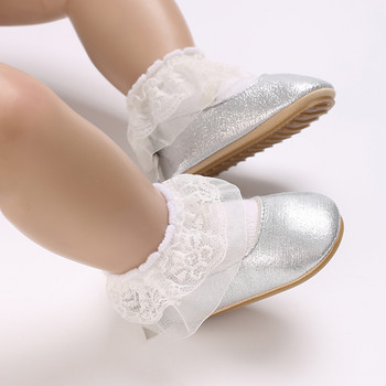 Βρεφικά κοριτσάκια Princess Παπούτσια μονόχρωμα παπιγιόν Flats Casual φόρεμα για περπάτημα για νεογέννητα βρέφη Παιδικά παπούτσια