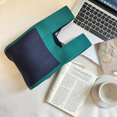 Γυναικείες πολύχρωμες τσάντες μεγάλης χωρητικότητας Υφαντές γυναικείες τσάντες χειρός Wear Resistance Breathable Εγχειρίδιο Φορητές Γυναίκες Αγορές