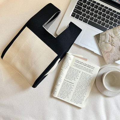 Γυναικείες πολύχρωμες τσάντες μεγάλης χωρητικότητας Υφαντές γυναικείες τσάντες χειρός Wear Resistance Breathable Εγχειρίδιο Φορητές Γυναίκες Αγορές