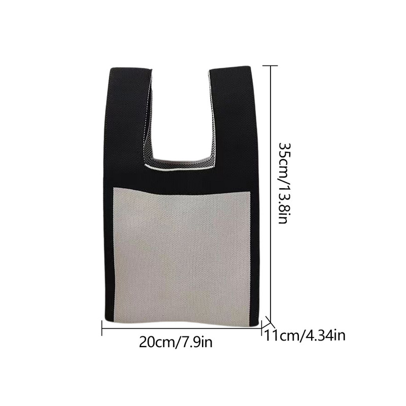 Γυναικείες πολύχρωμες τσάντες μεγάλης χωρητικότητας Υφαντές γυναικείες τσάντες χειρός Wear Resistance Breathable Εγχειρίδιο Φορητές Γυναίκες Αγορές