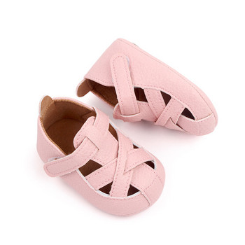 Παπούτσια για νεογέννητα Βρεφικά παπούτσια για μωρά για κορίτσια για κορίτσια Κλασική PU δερμάτινη σόλα από καουτσούκ Παπούτσια φορέματος First Walker Toddler σανδάλια