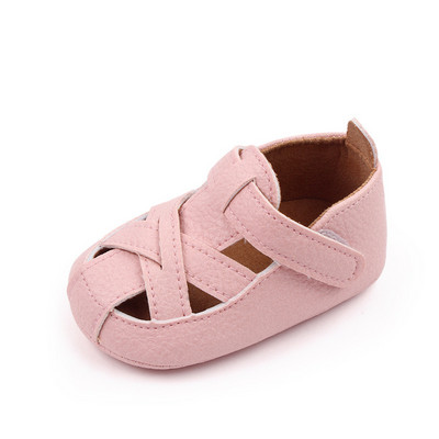 Παπούτσια για νεογέννητα Βρεφικά παπούτσια για μωρά για κορίτσια για κορίτσια Κλασική PU δερμάτινη σόλα από καουτσούκ Παπούτσια φορέματος First Walker Toddler σανδάλια