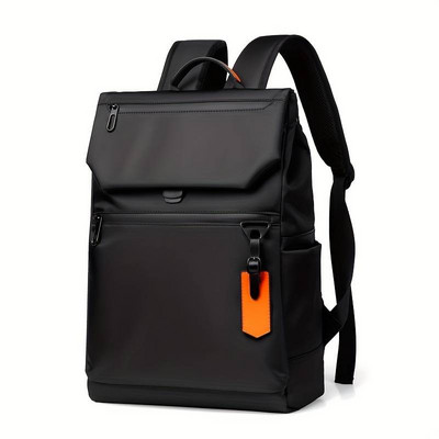 Мъжка раница Oxford Cloth Водоустойчива 14 15,6-инчова раница за лаптоп с USB порт за зареждане Водоустойчива цип Външна пътна чанта Автобус