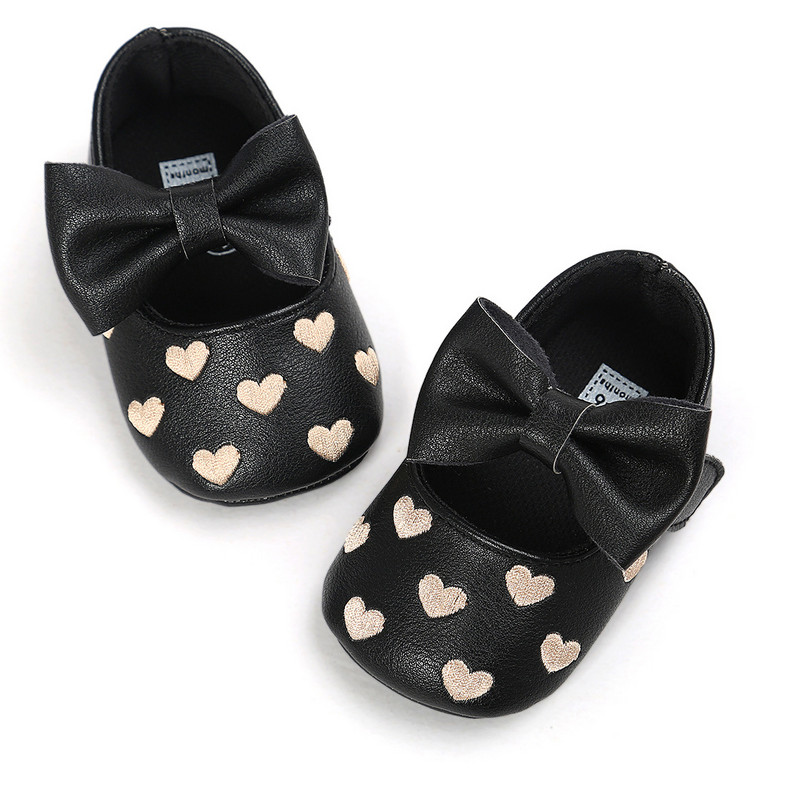 Pantofi de prințesă pentru fetiță Pantofi pentru pătuț pentru bebeluși, cu fundă, cu franjuri, cu talpă moale, anti-alunecare, plată, cu talpă moale, pentru primii plimbări pentru bebeluși, 0-18 m, piele PU