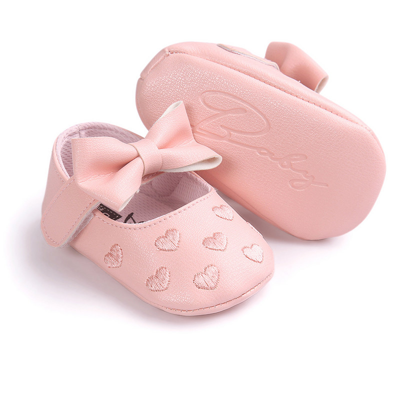 Pantofi de prințesă pentru fetiță Pantofi pentru pătuț pentru bebeluși, cu fundă, cu franjuri, cu talpă moale, anti-alunecare, plată, cu talpă moale, pentru primii plimbări pentru bebeluși, 0-18 m, piele PU