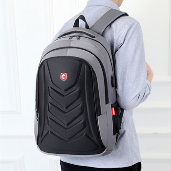 Νέα Fashion Pressed Shell Business σακίδιο πλάτης Casual Ανδρική τσάντα υπολογιστή τσάντα ταξιδιού Μαθητική τσάντα πλάτης