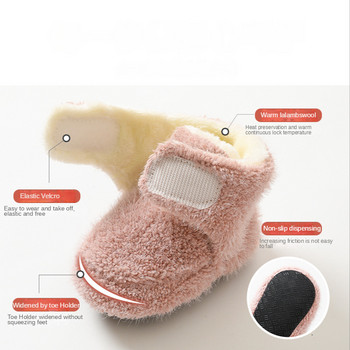 Παπούτσια για νεογέννητο μωρό για αγόρι κορίτσι νήπιο First Walkers Boots Μαλακές αντιολισθητικές παχύρρευστες ζεστές βρεφικές παπούτσια Χειμερινές κάλτσες δαπέδου 0-24 εκατ.