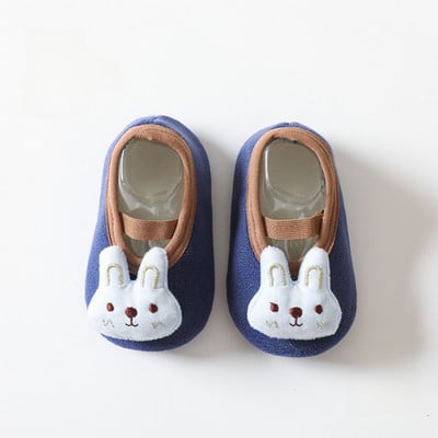 Sügistalvine väikelapse pehme tallaga sokid, soojad sokid jalatsid poisile tüdrukule lastele, pehmed libisemisvastased esimesed jalakäijad, laste sisejalatsid