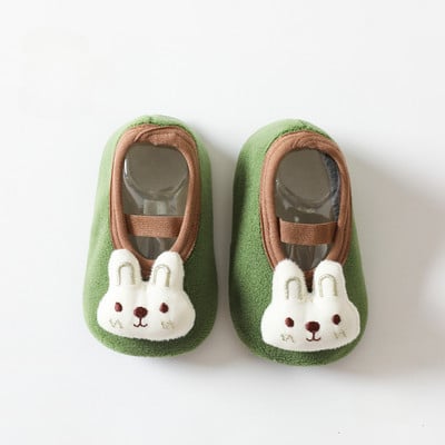 Sügistalvine väikelapse pehme tallaga sokid, soojad sokid jalatsid poisile tüdrukule lastele, pehmed libisemisvastased esimesed jalakäijad, laste sisejalatsid