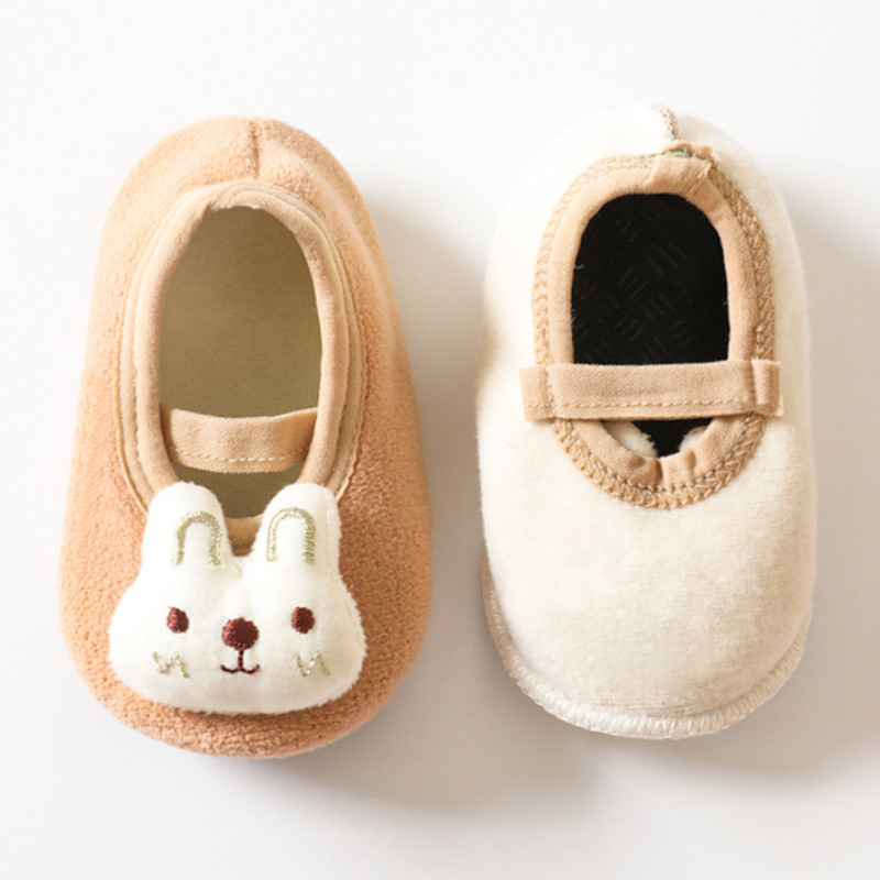 Sügistalvine väikelapse pehme tallaga sokid, soojad sokid jalatsid poisile tüdrukule lastele, pehmed libisemisvastased esimesed jalakäijad, laste sisejalatsid