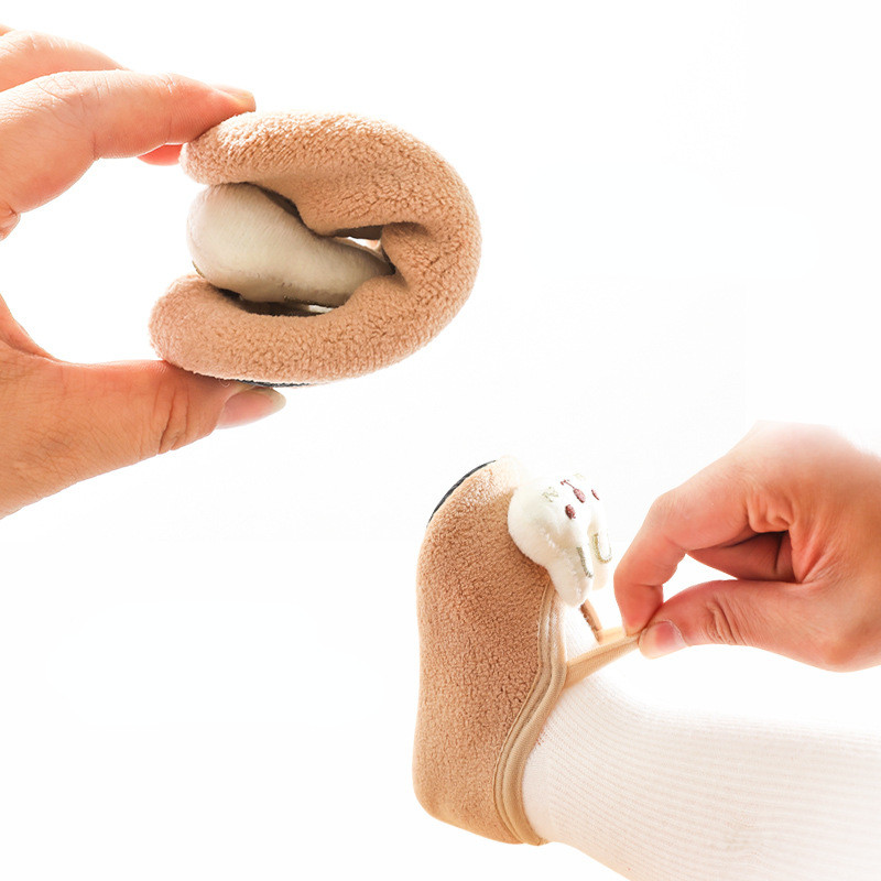 Sügistalvine väikelapse pehme tallaga sokid, soojad sokid jalatsid poisile tüdrukule lastele, pehmed libisemisvastased esimesed jalakäijad, laste sisejalatsid