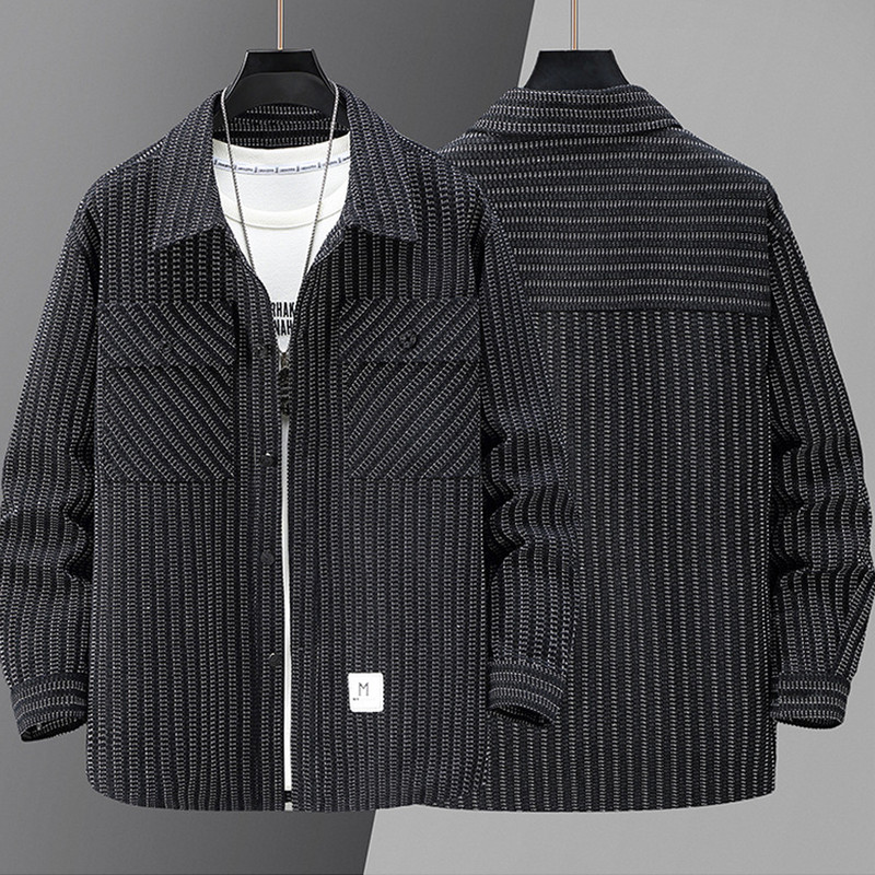 Vintage prugasta jakna Muškarci Plus Veličina 10XL 11XL Kaputi Jakne Modni Ležerni Proljetno Jesen Kaput Muški Velika Veličina 10XL 11XL