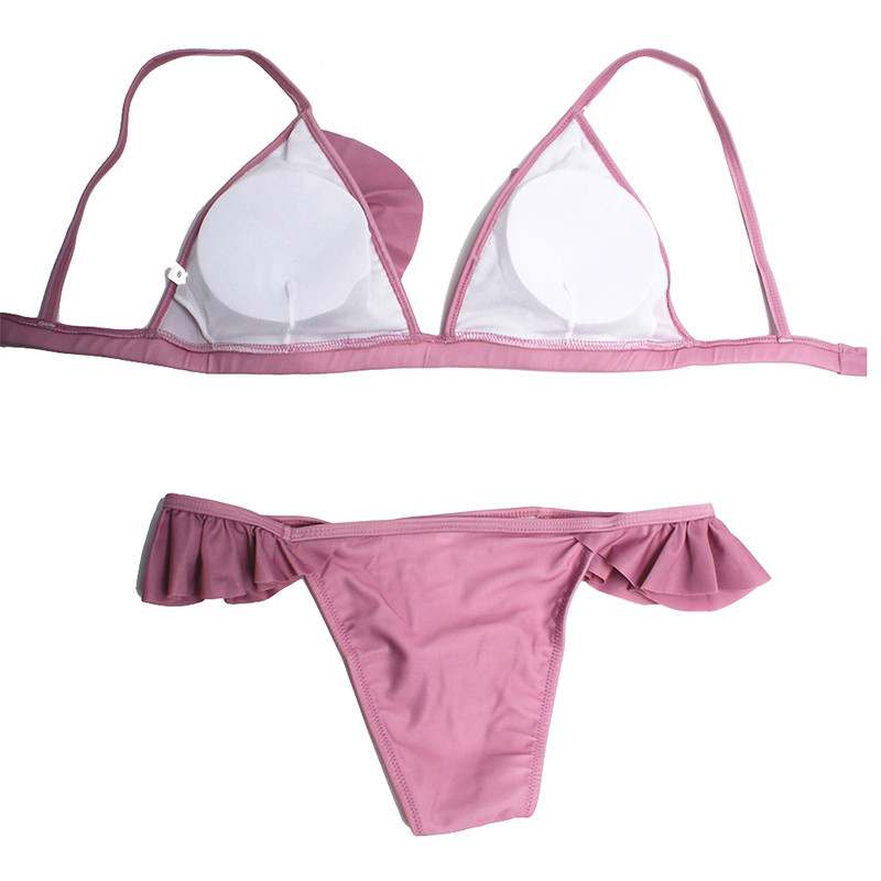 2023 Costum de baie de plajă pentru femei Fată Extreme Sexy Set 2 piese Bikini 18 Costume de baie Micro Split Tankini ultrasubțiri Ținute șir Drăguț