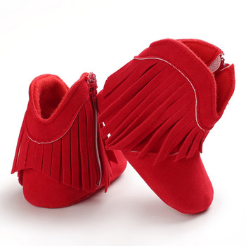 0-18 εκατομμυρίων παπουτσιών για νήπια Παπούτσια για νεογέννητα για αγόρια κοριτσάκια Unisex Χειμώνας ζεστό Μοκασίνια Παπούτσια με φούντα