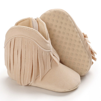 0-18 εκατομμυρίων παπουτσιών για νήπια Παπούτσια για νεογέννητα για αγόρια κοριτσάκια Unisex Χειμώνας ζεστό Μοκασίνια Παπούτσια με φούντα