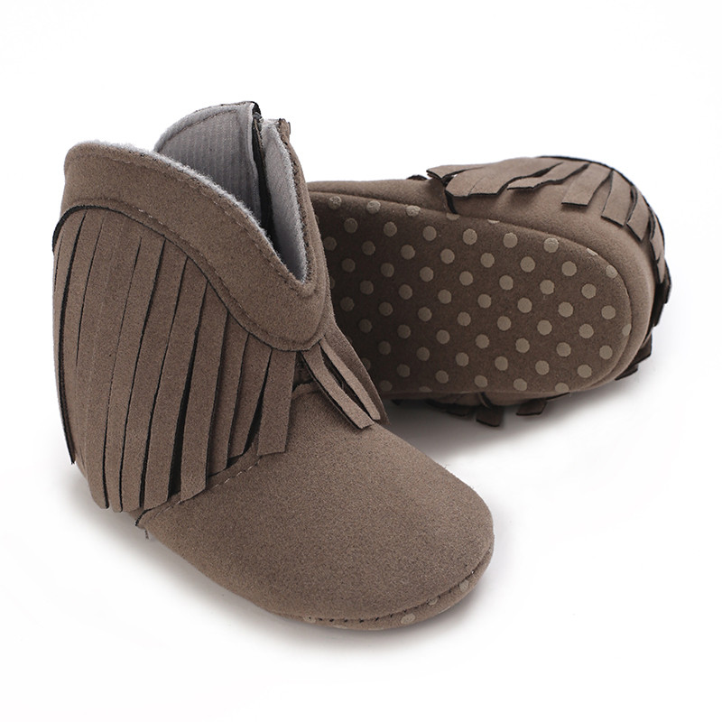 0-18M Obuća za malu djecu Čizme Novorođenčad Prije hodanja Za Unisex Dječake Djevojčice Zimske Zagrijavanje Mokasine Obuća s resicama Cipele
