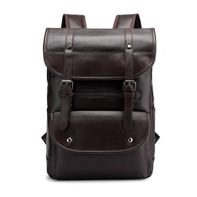 GNWXY kórejská verzia vysokoškolského štýlu PU mäkký kožený batoh s veľkou kapacitou na cestovné notebooky pre 15,6-palcový dropshipping