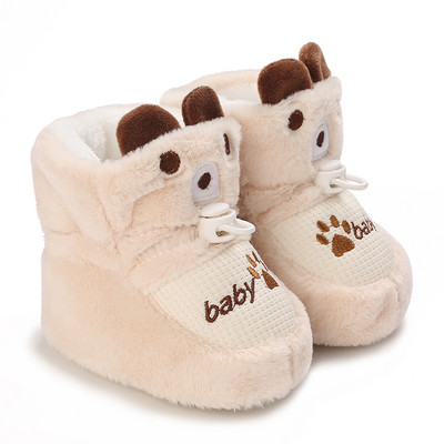 HAIZHIW 0-18M Moda Bebeluș Toamnă Iarnă Cizme Bebeluș Fetiță Băieți Iarna Călduți Pantofi Copii mici Mingi Fuzzy First Walkers Pantofi pentru copii