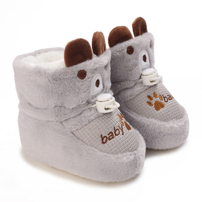 HAIZHIW 0-18M Moda Bebeluș Toamnă Iarnă Cizme Bebeluș Fetiță Băieți Iarna Călduți Pantofi Copii mici Mingi Fuzzy First Walkers Pantofi pentru copii