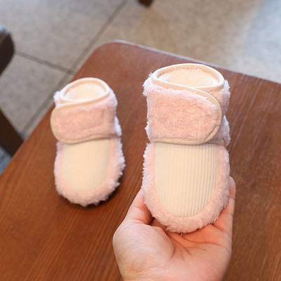 HAIZHIW 0-18M Moda Bebeluș Toamnă Iarnă Cizme Bebeluș Fetiță Băieți Iarna Călduți Pantofi Copii mici Mingi Fuzzy First Walkers Pantofi pentru copii